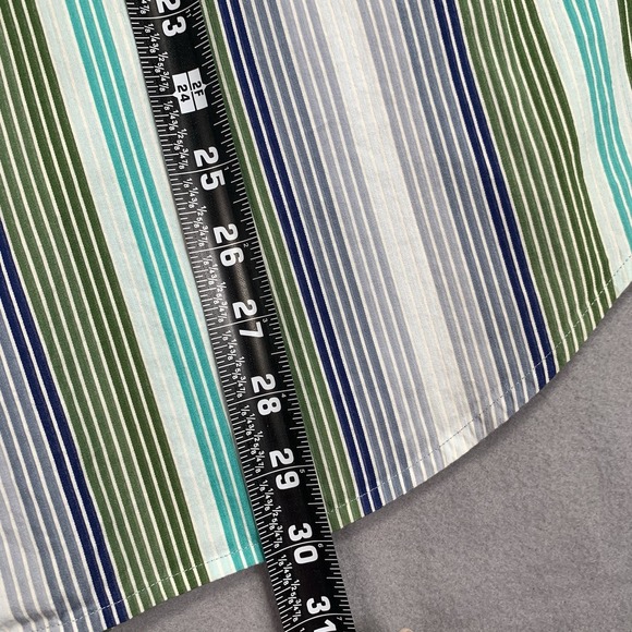 Tommy Bahama Silk Blend Stripe Button Down Shirt Mens Medium - Picture 8 of 8